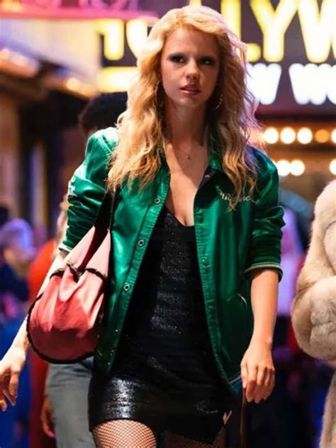 Maxxxine 2023 Mia Goth Green Jacket Americans Outfit