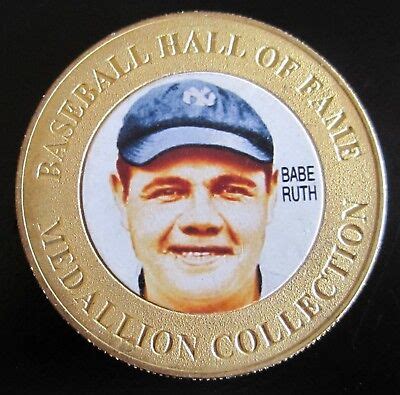Babe Ruth Baseball Hall Of Fame MEDALLION EBay