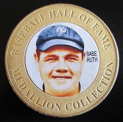 Babe Ruth Baseball Hall of Fame MEDALLION | eBay