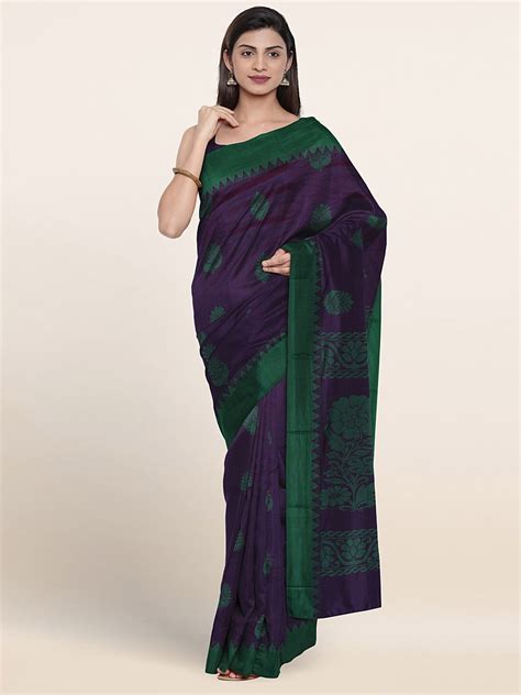 Buy Pothys Ethnic Motifs Woven Design Pure Silk Saree Sarees For Women 21892748 Myntra