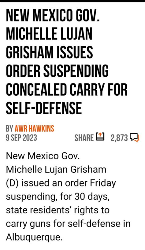 New Mexico Gov Michelle Lujan Grisham Issues Order Suspending