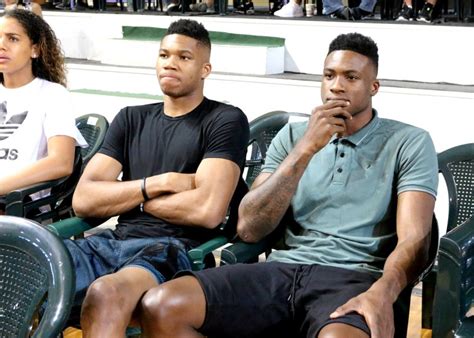 Giannis And Thanasis Antetokounmpo Near Brother Kostas Eurohoops