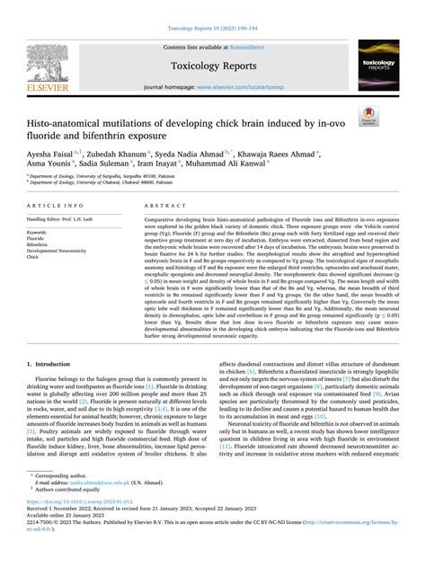 PDF Histo Anatomical Mutilations Of Developing Chick Brain Induced By