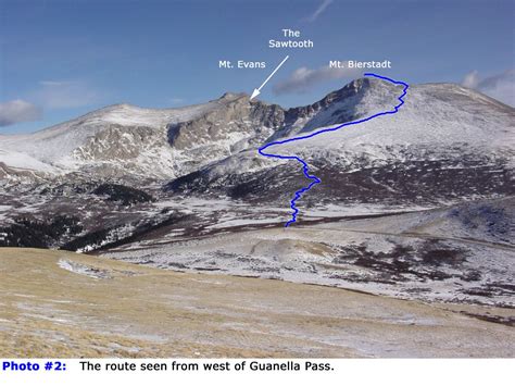 Mt Bierstadt Route Description West Slopes Colorado Vacation