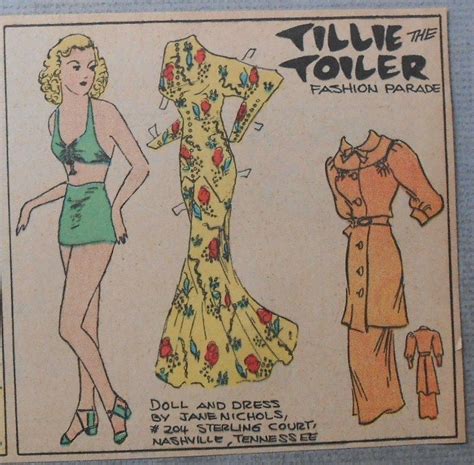 Tillie The Toiler 12 20 36 From Ebay 1500 Paper Dolls At International