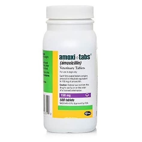 Amoxi Tabs For Dogs And Cats 150 Mg 500 Tablets Infections