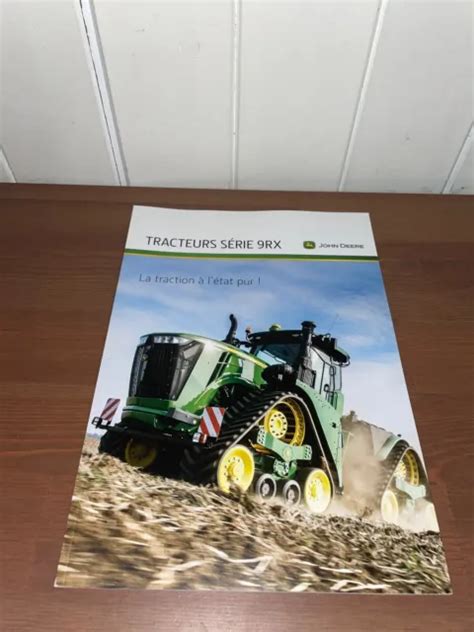 BROCHURE PROSPEKT PROSPECTUS TRACTEUR JOHN DEERE SERIE 9RX Tractor