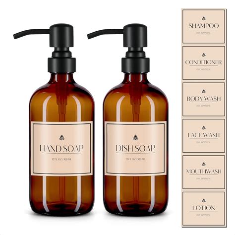 Amazon Shower Dispenser Bottles Refillable Shampoo Conditioner