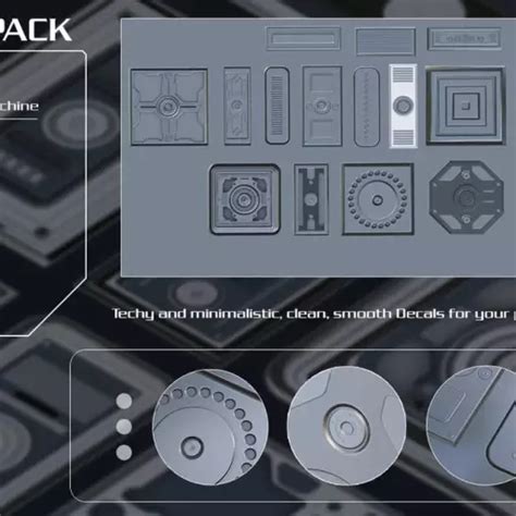 Futuristic Sci Fi Decals Pack