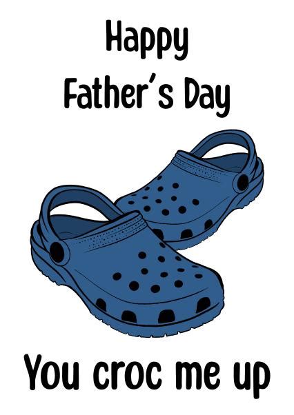 Crocs Fathers Day Card Thortful