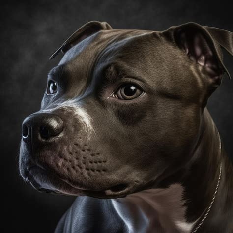 Premium Photo Ravishing Portrait Of Staffordshire Bull Terrier Dog On