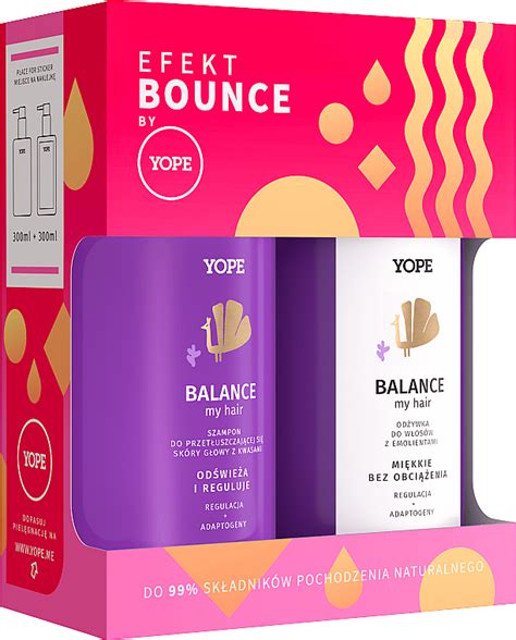 Set shampooing 300ml après shampooing 300ml Yope Balance Makeup fr