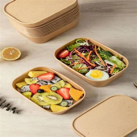 Eco Friendly Disposable Brown Kraft Paper Food Tray Food Paper Tray