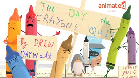 The Day The Crayons Quit 🎨 ️ By Drew Daywalt 📖 Animated Storybook 📚 Youtube