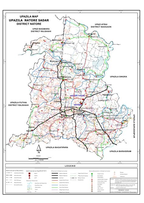 Mouza Map & 3 Detailed Maps of Natore Sadar Upazila, Natore, Bangladesh ...