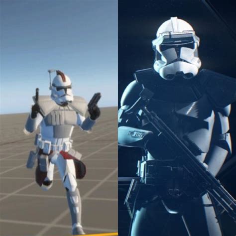 The ARC Troopers design before(Right) and now(left) : r/StarWarsBattlefront