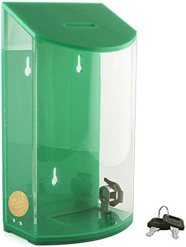 Amazon MCB Rounded Acrylic Charity Box Donation Box