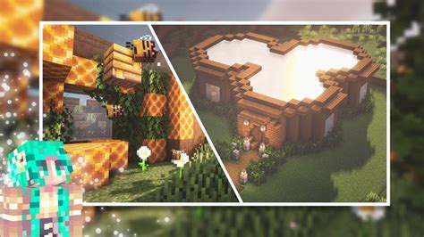 Minecraft How To Build A Bee Hive Sanctuary In Minecraft Cute