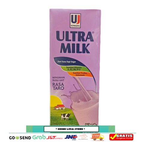 Jual Ultra Susu Uht Taro 200ml Shopee Indonesia