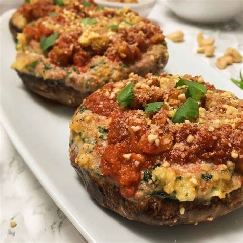 Vegan Stuffed Portabella Mushrooms