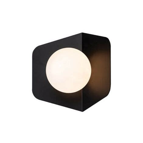 Larissa Nesebar Wall Light With Opal Glass X G Max W Black Matt