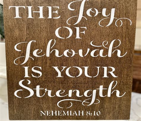 The Joy Of Jehovah Is Your Strength Nehemiah 810 Jw Etsy