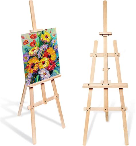 Large Wooden Easel 175 cm 2 pièces Canvas Stand Wedding or Field