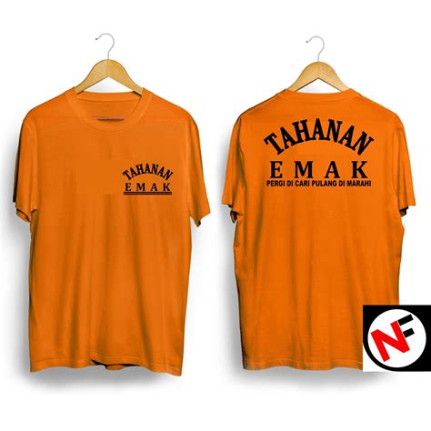 Jual New Kaos Atasan Tahanan Emak Kaos Termurah Kaos Kata Kata Lucu