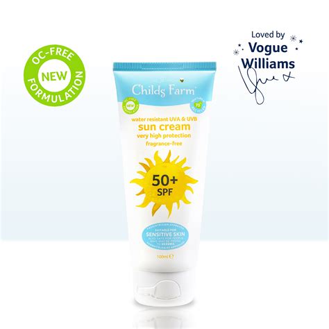 Childs Farm SPF 50+ Sun Cream for Sensitive Skin - Fragrance-Free ...