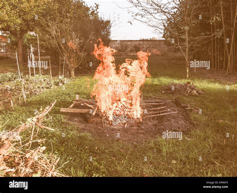 burning fire vintage stock photo alamy