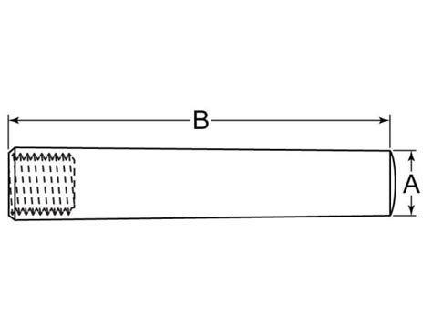 Taper Pin Threaded Int 20mm X 100mm Carbon Steel DIN 7978