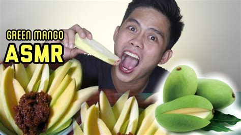 Asmr Manggang Hilaw Mukbang With Bagoong Alamang Green Mango