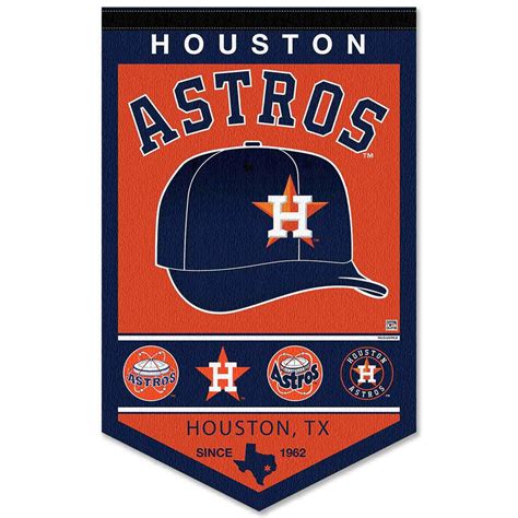 Houston Astros History Heritage Logo Banner State Street Products