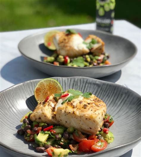 Cajun Spiced Cod With Black Bean And Avocado Salsa