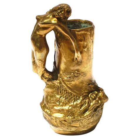 CHARLES KORSCHANN ART Nouveau Gilt Bronze Nude 818 94 PicClick UK