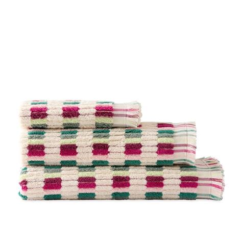 European Willow Magenta Multi Turkish Cotton Towel Range Adairs