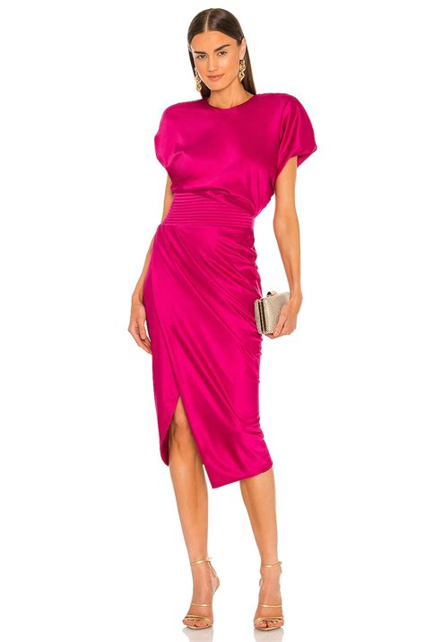 Zhivago Bond Midi Dress In Fuchisa Revolve