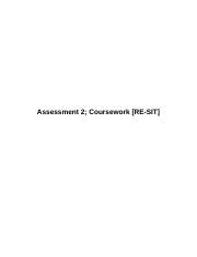 Ags Hg HITAISHI ECO 2 Docx Assessment 2 Coursework RE SIT Table Of