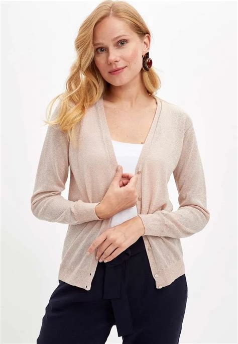 DeFacto femme décontracté couleur unie Cardigan femmes à manches