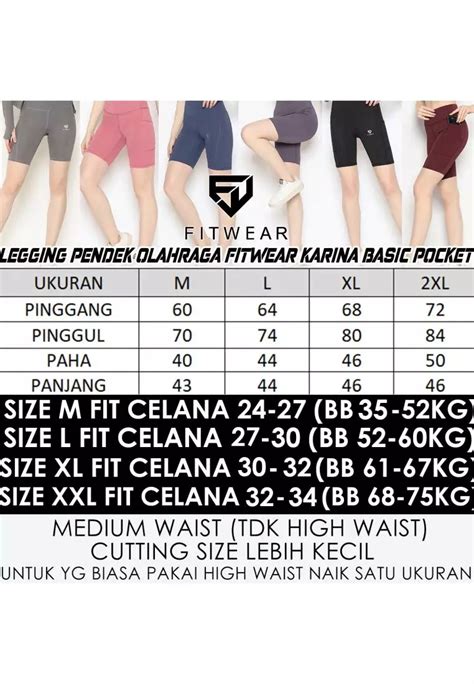 Jual Fitwear Fitwear Celana Legging Pendek Olahraga Wanita Karina