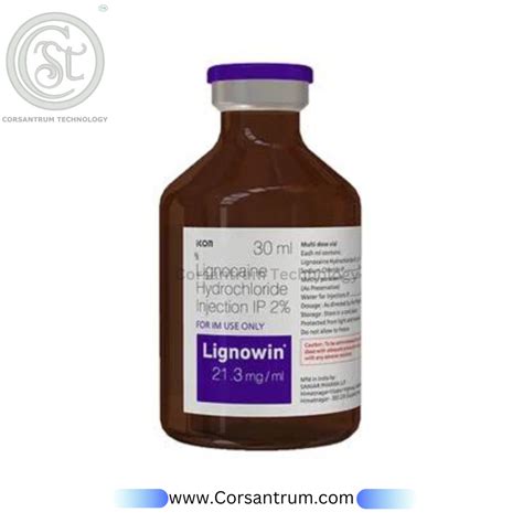 Lidocaine Lignowin Mg Lignocaine Hydrochloride Injection Ml In