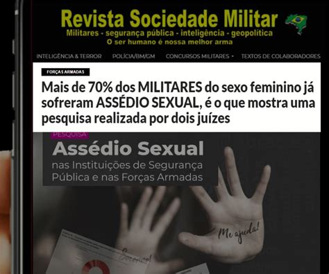 Mais De 70 Dos Militares Do Sexo Feminino Já Sofreram AssÉdio Sexual é O Que Mostra Uma