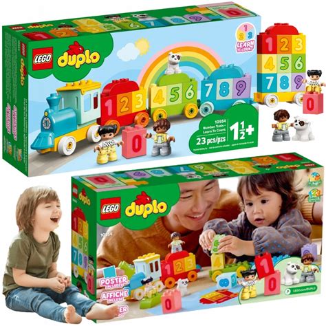 KLOCKI LEGO DUPLO POCIĄG KOLEJKA CIUCHCIA CYFRY PREZENT DLA 2 3 4 5