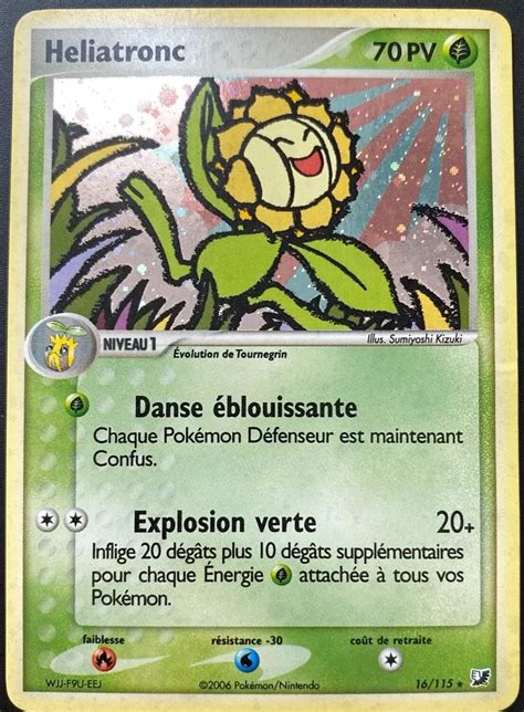 Heliatronc 16 115 EX Forces Cachées carte Pokemon