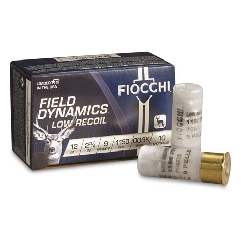 Fiocchi Field Dynamics Nickel Plated Low Recoil Buckshot Gauge