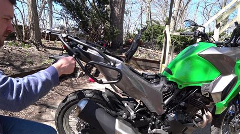 Kawasaki Versys X Sw Motech Slc Side Carrier Rack Installation