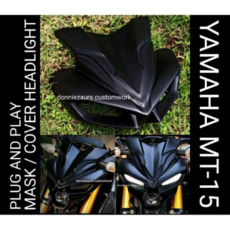 Jual Headlight Mask Cover Yamaha Mt15 Shopee Indonesia