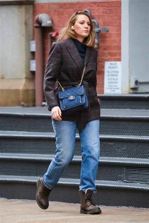 GLAMOUR UK BlakeLively S Dr Martens Boots Aren T The Brown Dr