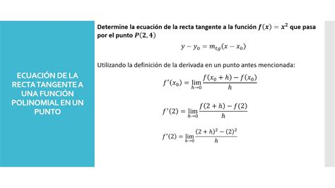 V Ejemplo Ecuaci N De La Recta Tangente Youtube