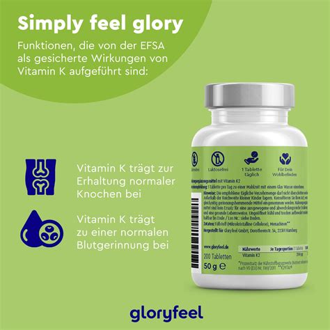 Gloryfeel Vitamin K Tabletten St Shop Apotheke